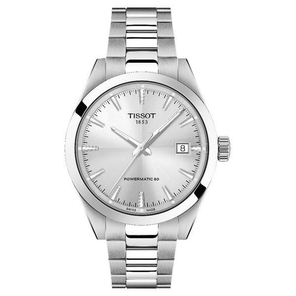 Tissot Gentleman Silver Powermatic 80 38mm Watch T165.807.11.031.00