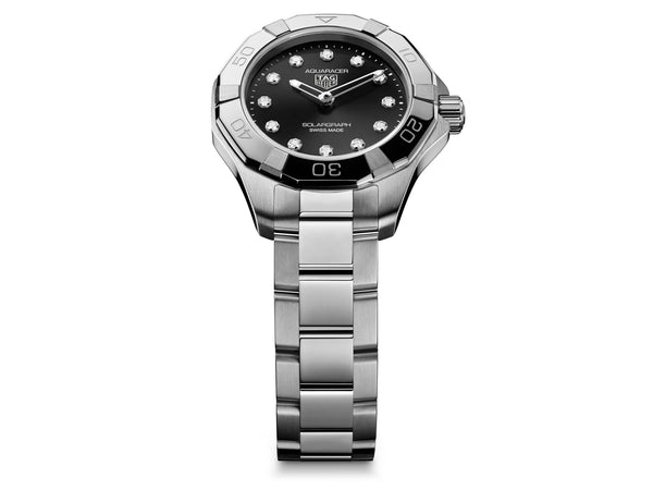 Tag Heuer Aquaracer Professional 100 Solargraph Black 28mm Watch WBP141G.BA0049