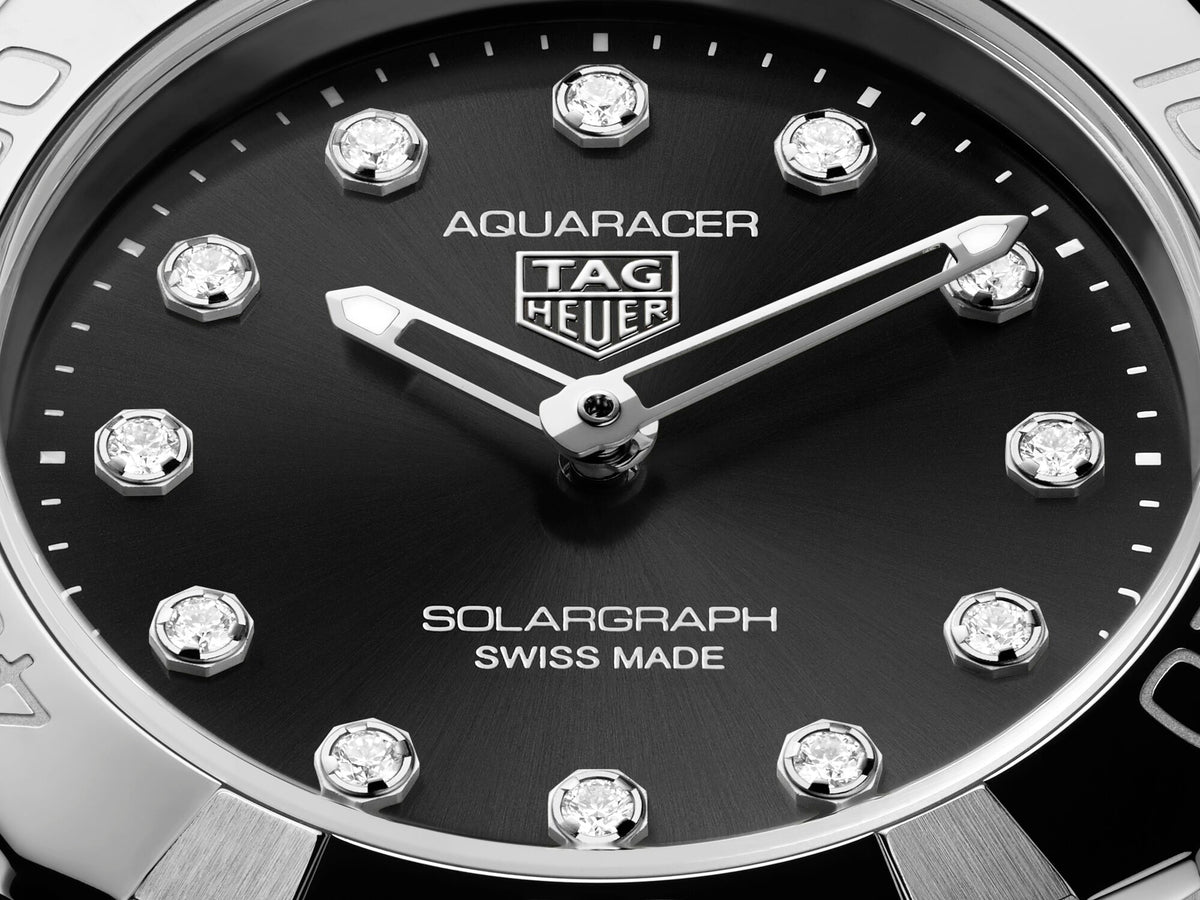 Tag Heuer Aquaracer Professional 100 Solargraph Black 28mm Watch WBP141G.BA0049