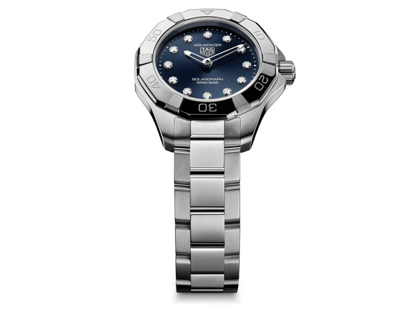 Tag Heuer Aquaracer Professional 100 Solargraph Blue 28mm Watch WBP141E.BA0049