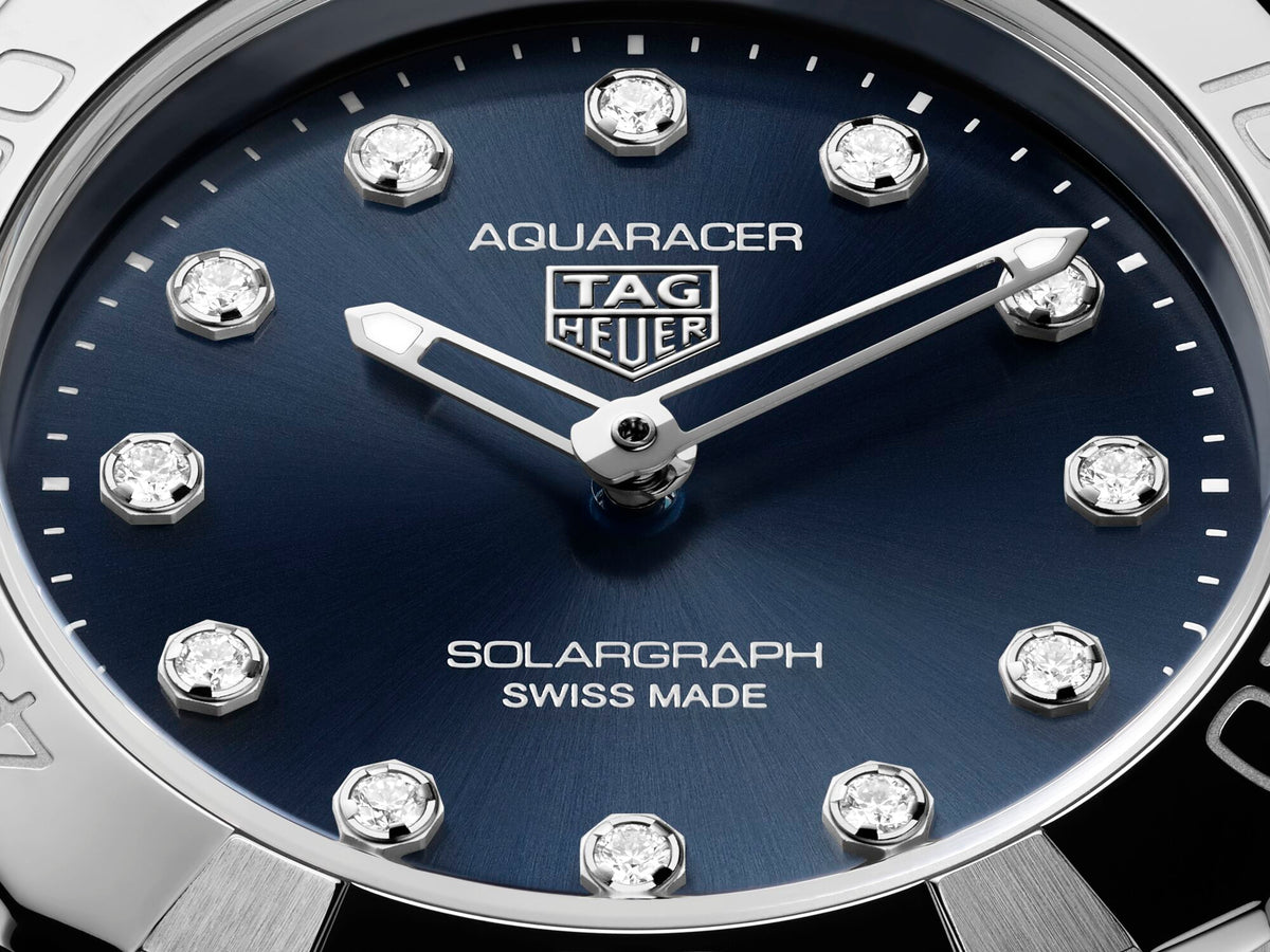 Tag Heuer Aquaracer Professional 100 Solargraph Blue 28mm Watch WBP141E.BA0049