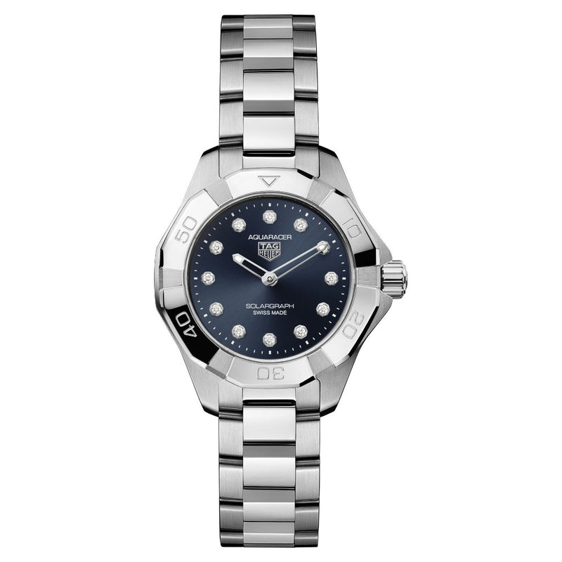 Tag Heuer Aquaracer Professional 100 Solargraph Blue 28mm Watch WBP141E.BA0049