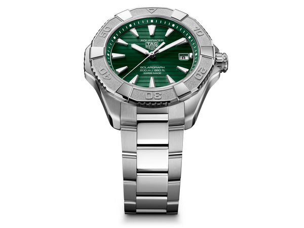 Tag Heuer Aquaracer Professional 200 Solargraph Green 40mm Watch WBP1118.BA0047