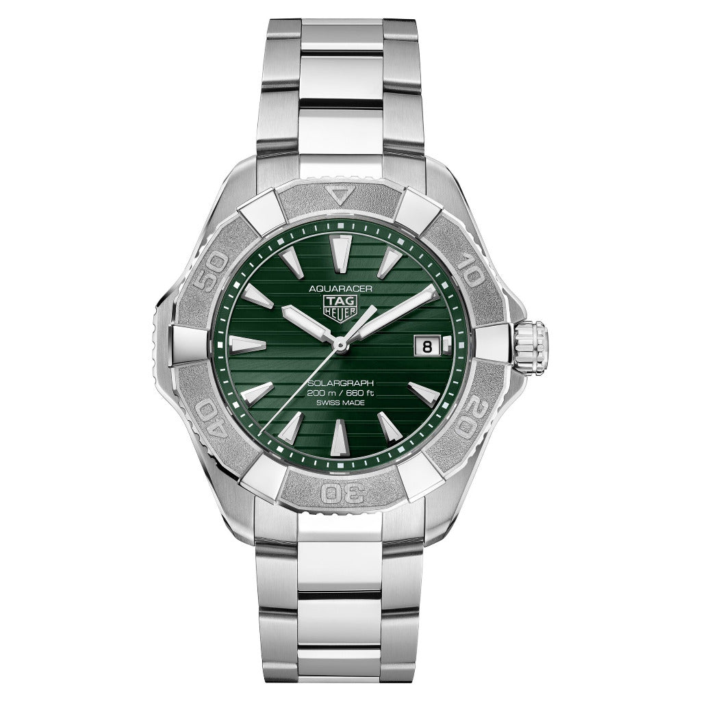 Tag Heuer Aquaracer Professional 200 Solargraph Green 40mm Watch WBP1118.BA0047
