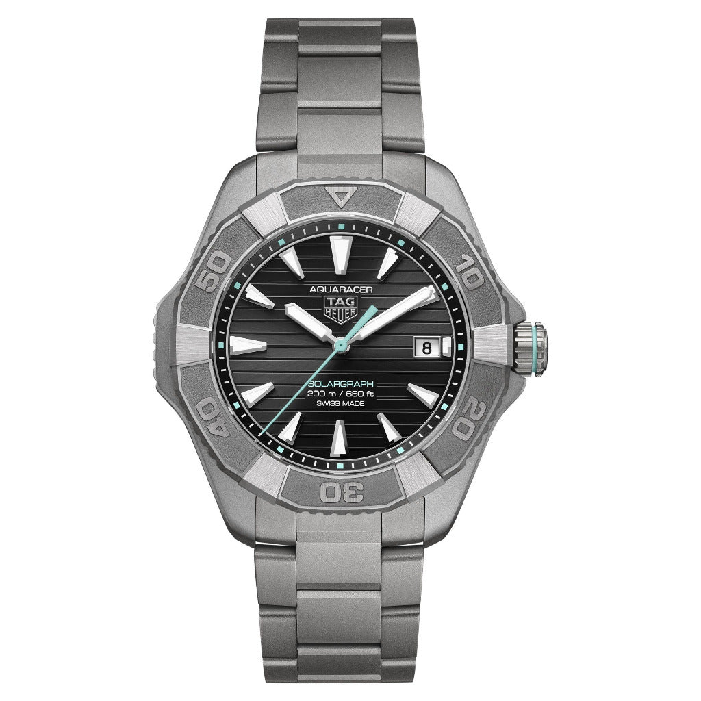 Tag Heuer Aquaracer Professional 200 Solargraph Titanium 40mm Watch WBP1184.BF0008