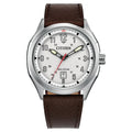 Citizen Eco-Drive Terra Force Leather Strap 41mm Watch AW1890-19B