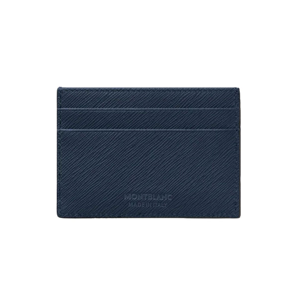 Montblanc Card Holder 5cc in Blue Sartorial Leather MB131727