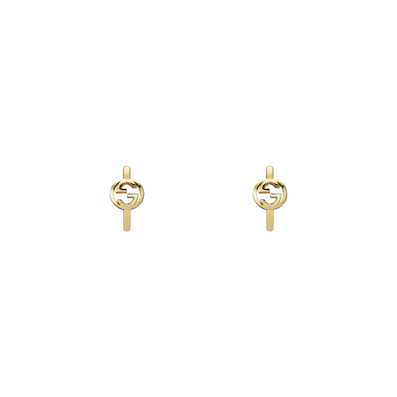 Gucci Interlocking 18ct Yellow Gold Earrings
