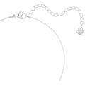 Swarovski Stilla pendant, Round cut, White, Rhodium plated