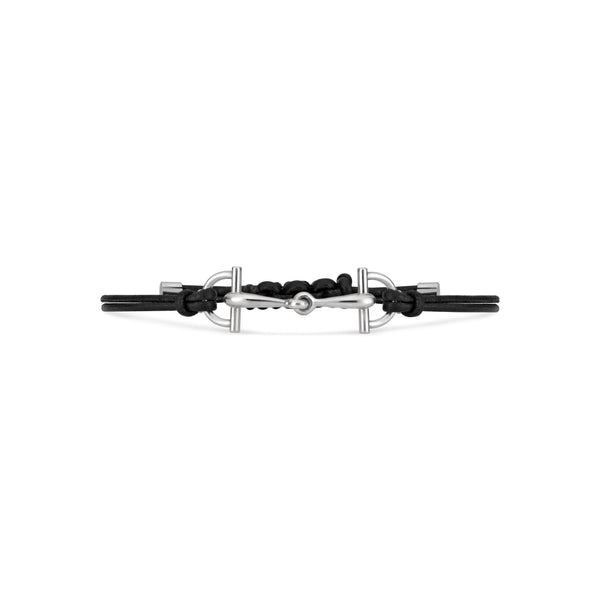 Gucci Staffa Leather Cord Bracelet