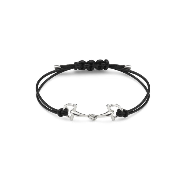 Gucci Staffa Leather Cord Bracelet