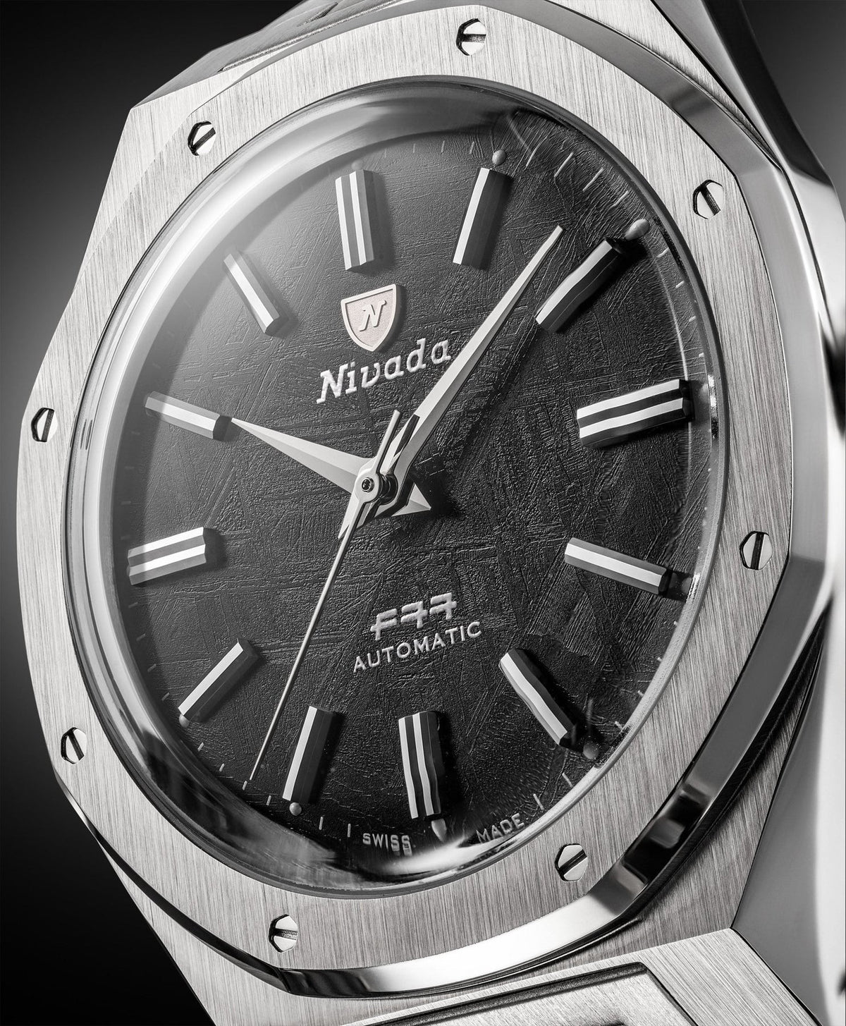 Nivada Grenchen F77 Meteorite MK2 38mm Watch 68049A77