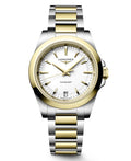 Longines Conquest White Two-Tone Quartz 34mm L3.460.3.12.7
