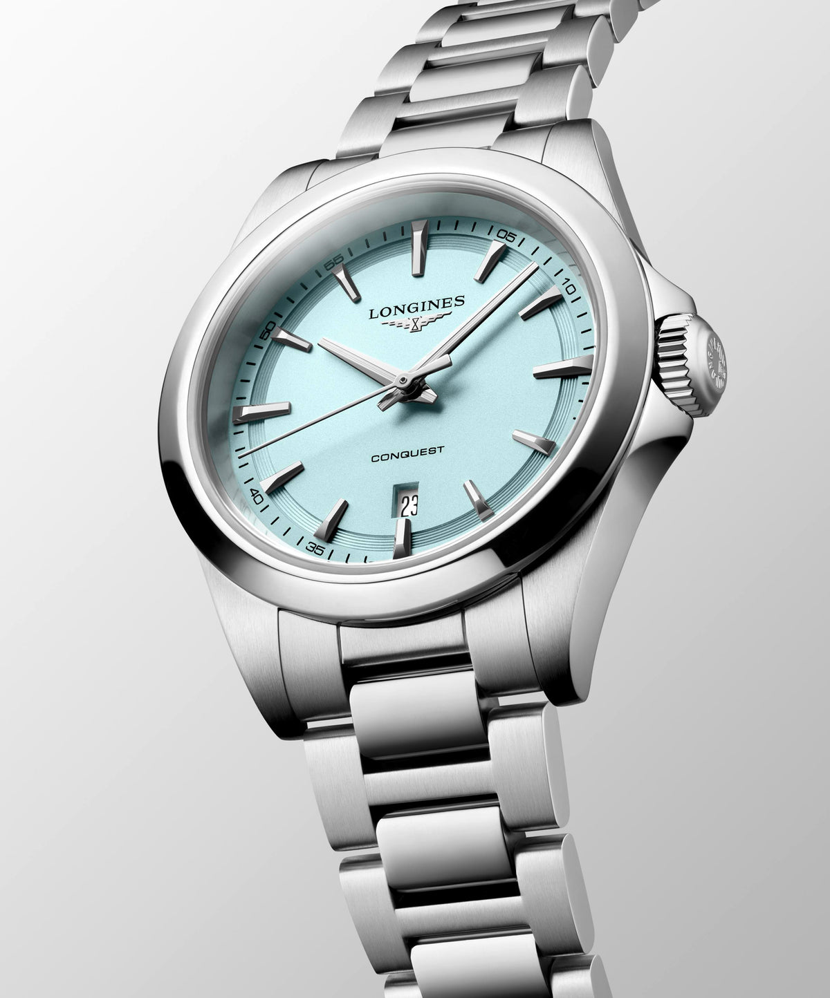 Longines Conquest Mint Blue Quartz 30mm L3.350.4.92.6