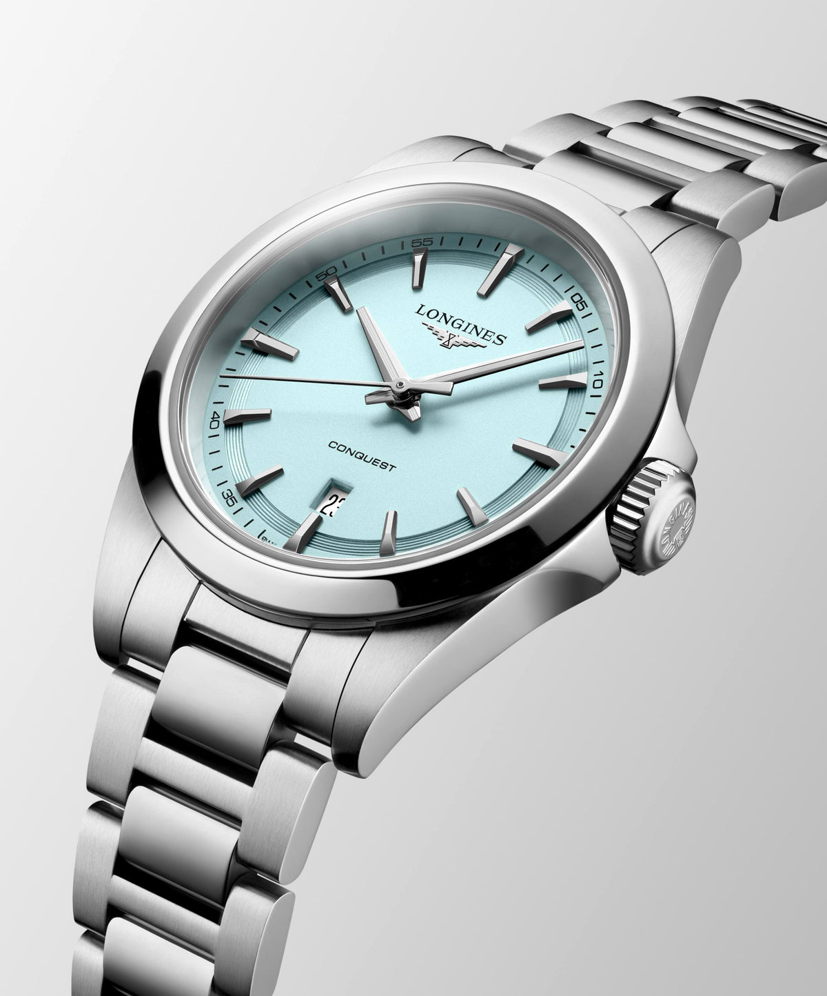 Longines Conquest Mint Blue Quartz 30mm L3.350.4.92.6