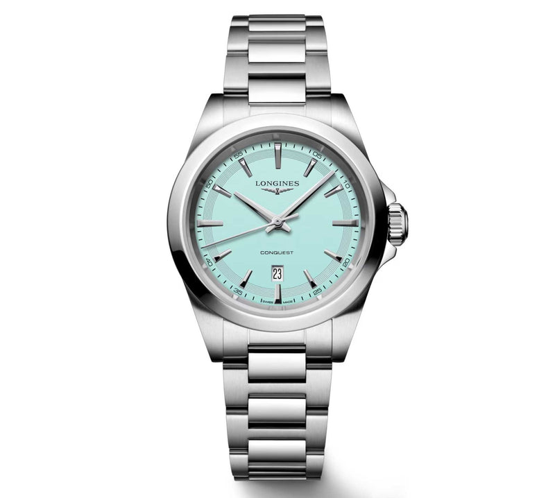 Longines Conquest Mint Blue Quartz 30mm L3.350.4.92.6