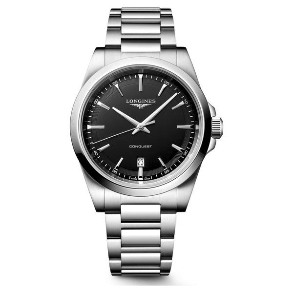 Longines Conquest Black Quartz 41mm Watch L3.860.4.52.6