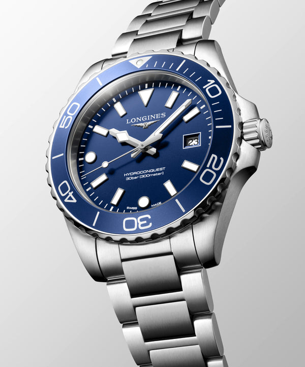 Longines HydroConquest Blue 42mm Quartz Watch L3.769.4.96.6