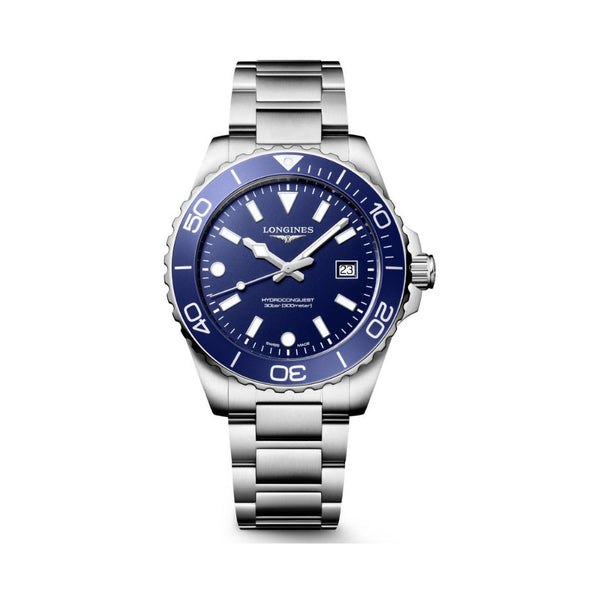 Longines HydroConquest Blue 42mm Quartz Watch L3.769.4.96.6