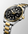Longines HydroConquest Black Two-Tone 42mm Quartz Watch L3.769.3.56.7