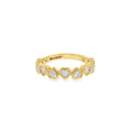 Diamond Heart Cut 0.90ct, 18ct Yellow Gold Rubover Set Ring