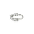 Emerald Cut 1.00ct, Platinum Rubover Set Ring