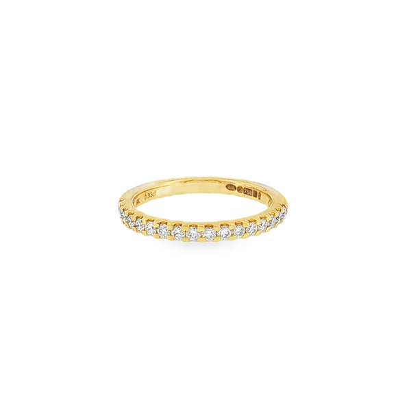 Round Brilliant Cut 0.33ct, 18ct Yellow Gold Ring