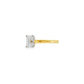 Emerald Cut 1.02ct Lab Grown Diamond, 18ct Yellow Gold Ring