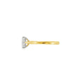 Emerald Cut 1.02ct Lab Grown Diamond, 18ct Yellow Gold Ring
