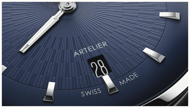Oris Artelier Date, 38mm Blue Dial, Steel Bracelet Watch 01 733 7810 4055-07 8 20 20