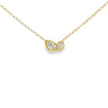 Diamond Pear Cut, 0.47ct 9ct Yellow Gold Pendant