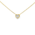 Diamond Heart Cut 0.42ct, 9ct Yellow Gold Pendant