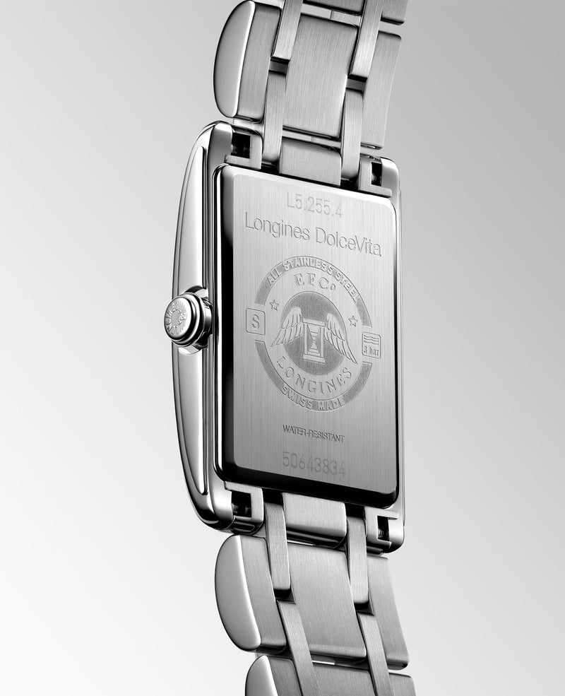 Longines DolceVita Steel Silver 20.8x32mm Bracelet Watch L5.255.4.70.6