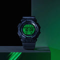 G-SHOCK Digital Black & Electro Green 10 Year Battery Watch GD-010BEG-1