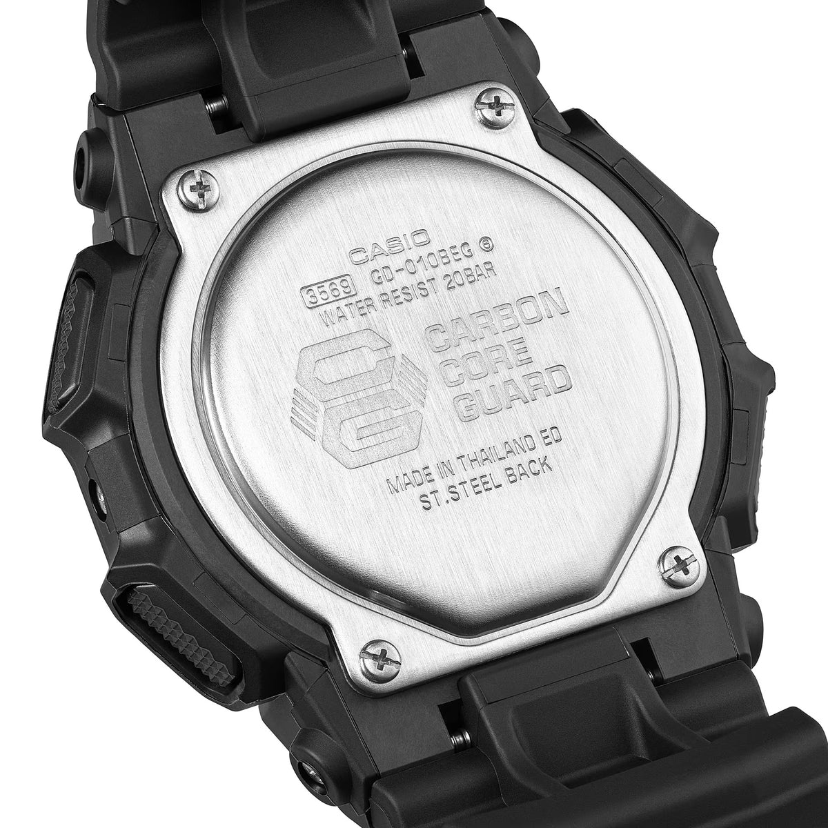 G-SHOCK Digital Black & Electro Green 10 Year Battery Watch GD-010BEG-1
