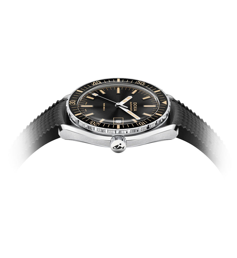 Doxa SUB 200 II Sharkhunter Black Rubber Strap 44mm Watch 795.10.101.20
