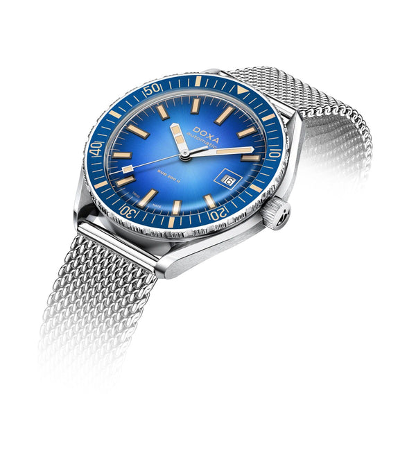Doxa SUB 200 II Caribbean Mesh Bracelet 44mm Watch 795.10.201.10