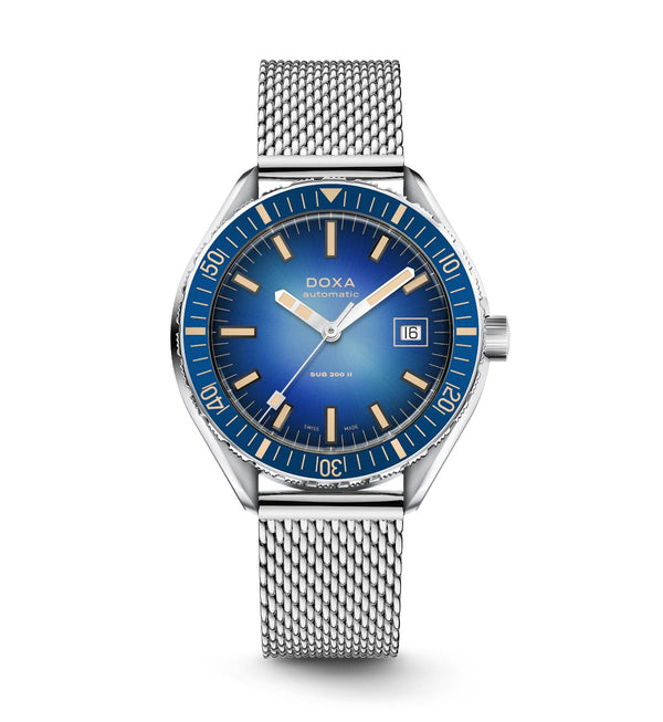 Doxa SUB 200 II Caribbean Mesh Bracelet 44mm Watch 795.10.201.10