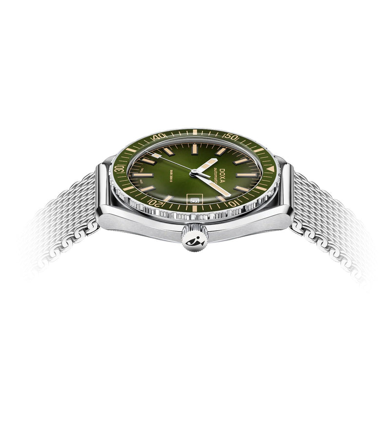 Doxa SUB 200 II Sea Emerald Mesh Bracelet 44mm Watch 795.10.131.10