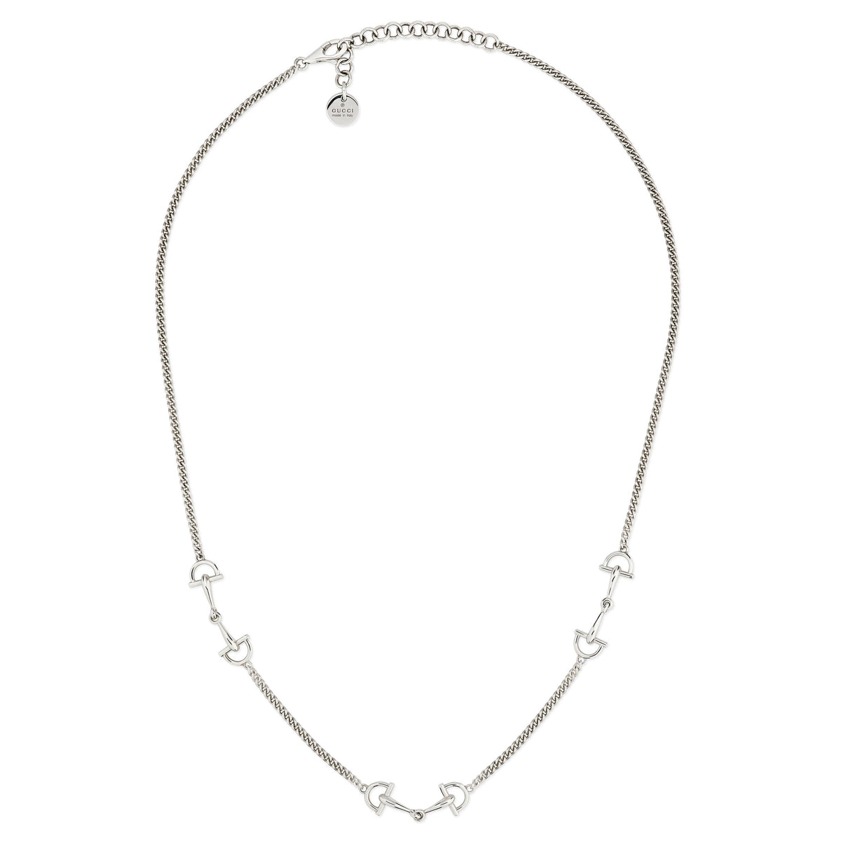 Gucci Staffa Sterling Silver Necklace