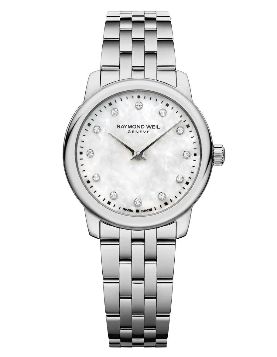 Raymond Weil Tocatta Classic 24mm MOP Diamond Dial Watch 5024-ST-97081