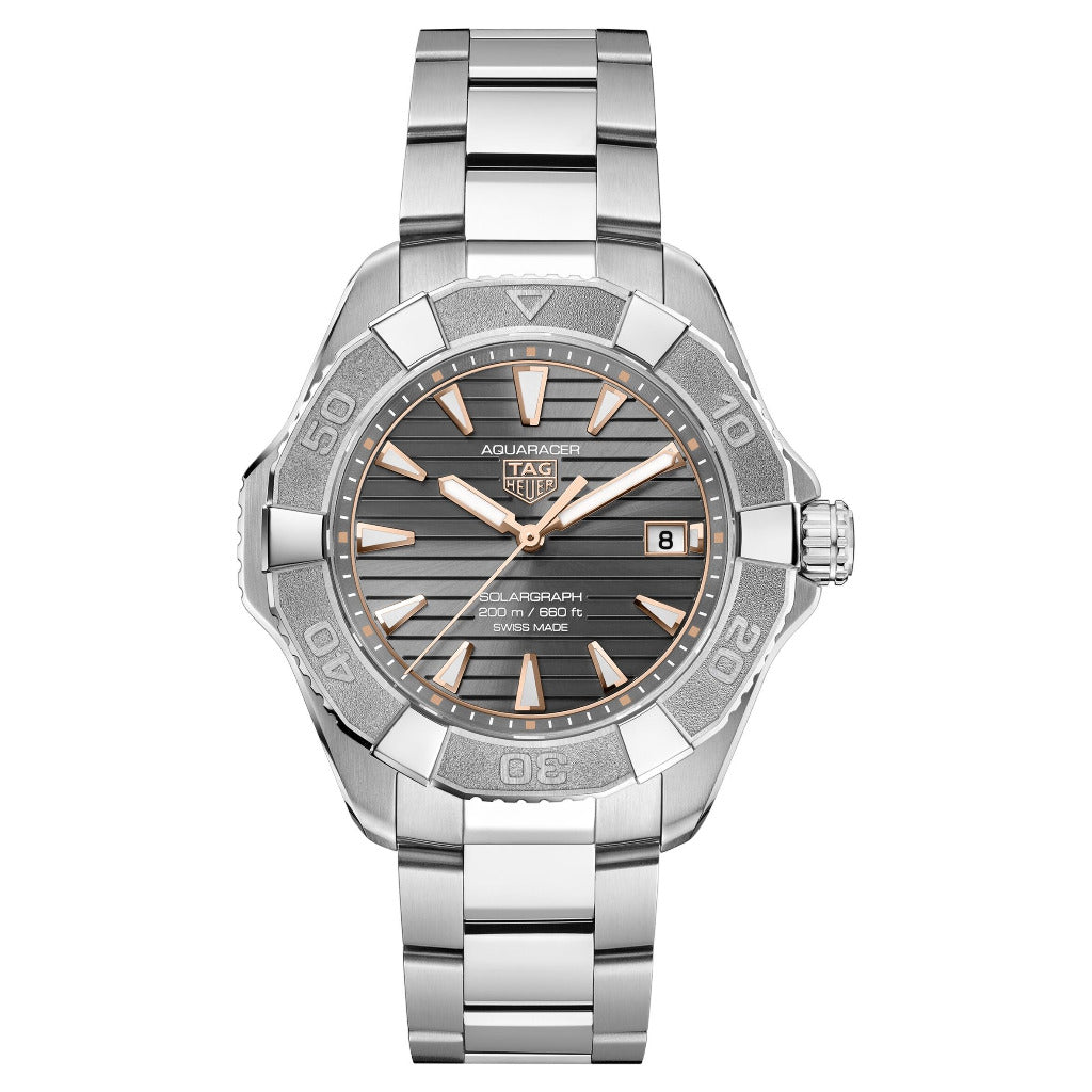 Tag Heuer Aquaracer Professional 200 Solargraph Titanium 40mm Watch WBP1190.BZ0003