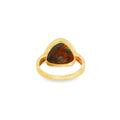 Opal Freeform Doublet, 9ct Yellow Gold Ring