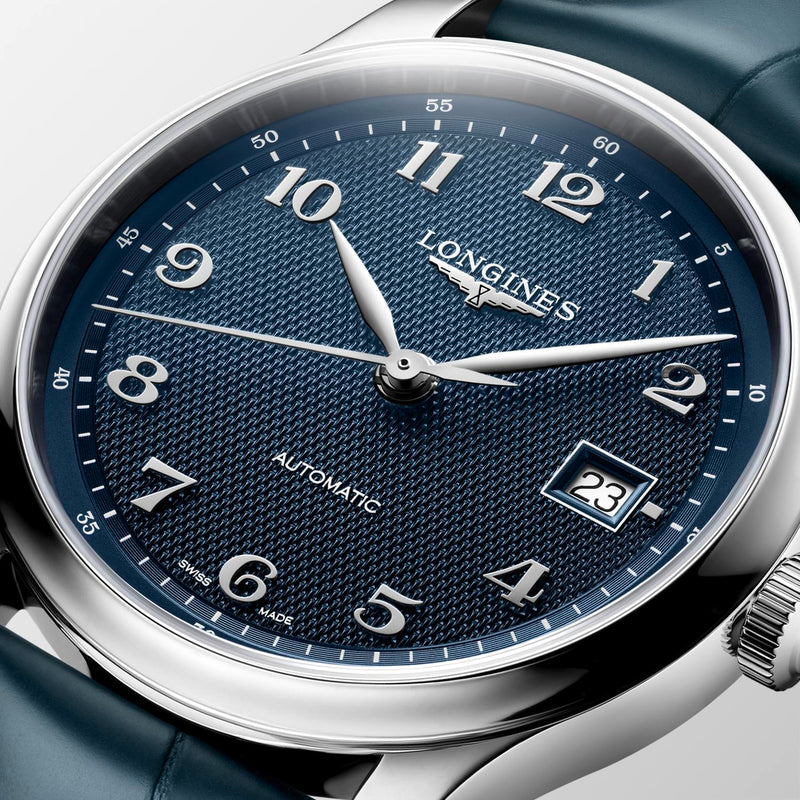 Longines Master Collection Automatic Blue Leather Strap 39mm Watch L2.949.4.93.2
