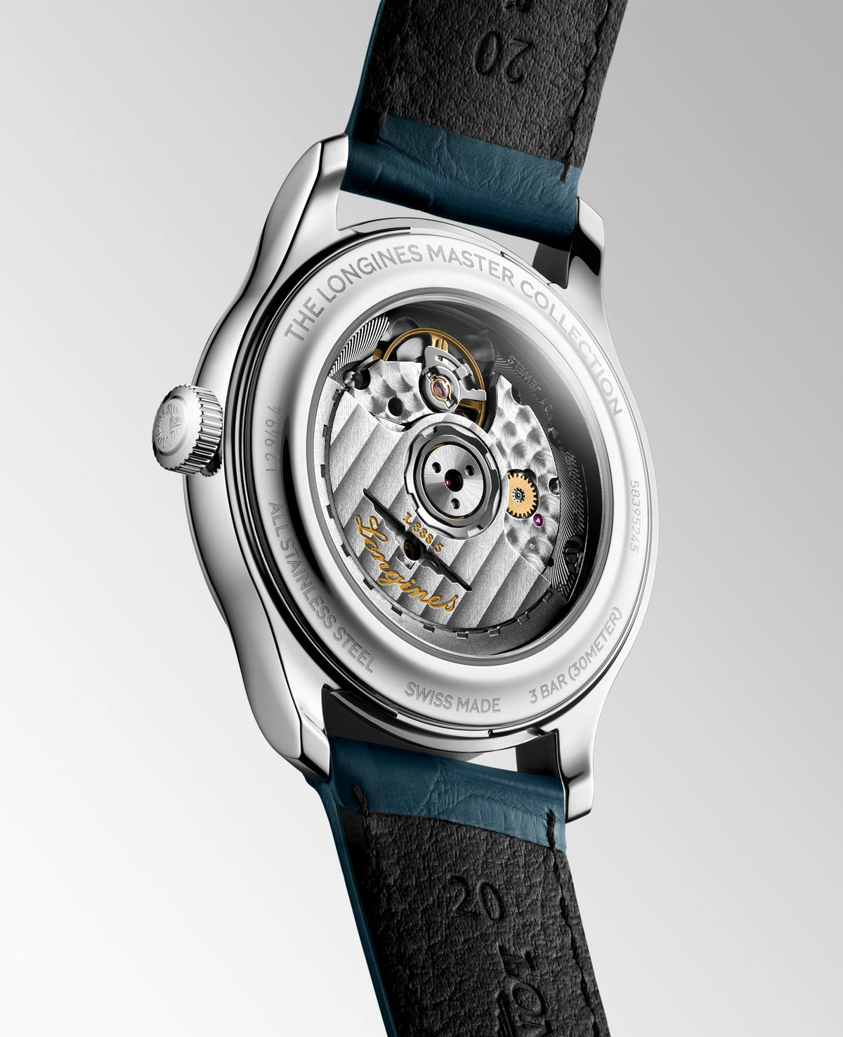 Longines Master Collection Automatic Blue Leather Strap 39mm Watch L2.949.4.93.2