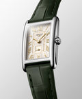 Longines DolceVita Steel 20.8x32mm Green Leather Strap Watch L5.255.4.08.2
