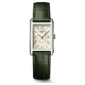Longines DolceVita Steel 20.8x32mm Green Leather Strap Watch L5.255.4.08.2