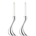 Georg Jensen Cobra Candlestick, Medium, 2 Pack Including Candlesticks