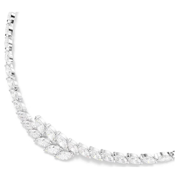 Swarovski Mesmera Marquise cut, White, Rhodium plated Necklace