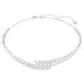 Swarovski Mesmera Marquise cut, White, Rhodium plated Necklace